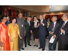 Mr. Ban Ki Moon, UN Sec.Gen. and Dr. Noeleene Heyzer under Sec.